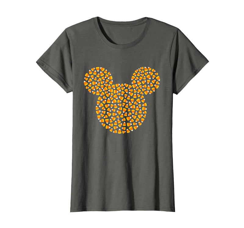 Disney Mickey Mouse Candy Corn Halloween T-Shirt - Asphalt Grey