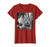 Halloween Cat Selfie with Spooky Ghost t -shir t Halloween Cat Selfie with Spooky Ghost T-Shirt - Cranberry Red