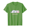 Bad Mood Sleeping Cow Tee Moooody Cow Beef Milk Farm Animals T-Shirt - Grass Green