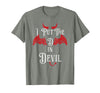 I Put the D in Devil Tees I Put the D in Devil Funny Halloween Matching Couple T-Shirt - Olive Heather