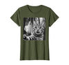 Halloween Cat Selfie with Spooky Ghost t -shir t Halloween Cat Selfie with Spooky Ghost T-Shirt - Olive Green