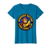 Mademark Bananas Before Everything Else Monkey Design T-Shirt - Women - Sapphire Blue