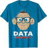 Data Monkey Data Evaluator Code Programmer T-Shirt - Sapphire Blue