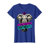 Mademark Elephants Never Forget Birthdays Funny Design T-Shirt - Women - Royal Blue