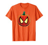 Marvel Spider-Man Halloween Spooky Pumpkin Jack-o'-Lantern T-Shirt - Orange