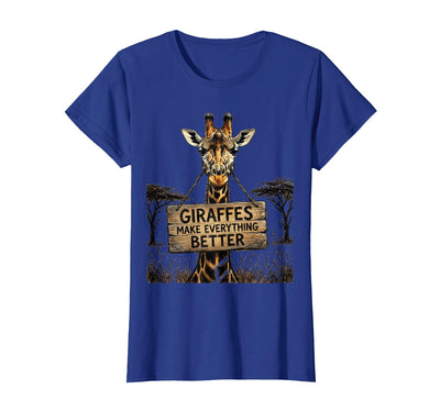 Giraffes Make Everything Better Safari Design T-Shirt