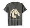 Mademark Horses Over Everything Equestrian Women Design T-Shirt - Men - Asphalt Grey