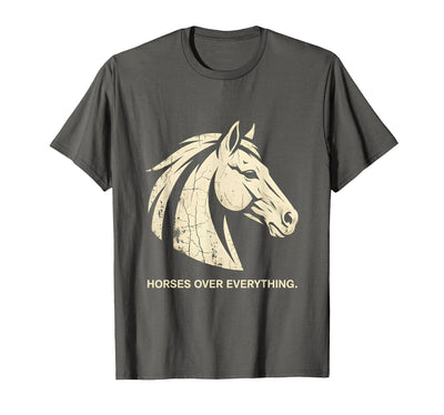 Mademark Horses Over Everything Equestrian Women Design T-Shirt - Men