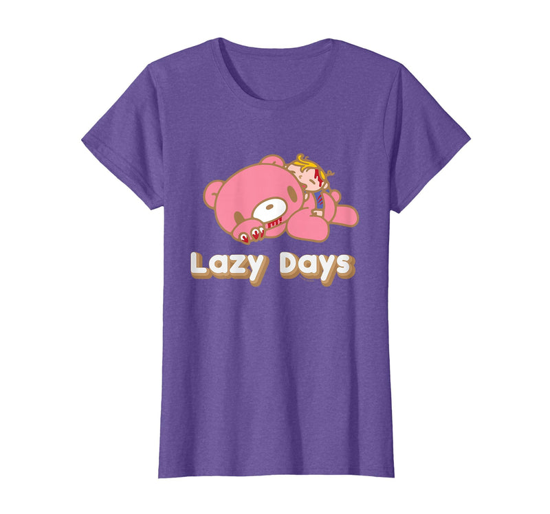 Gloomy Bear The Naughty Grizzly & Pity Lazy Days Anime T-Shirt - Purple Heather