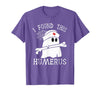 I Found This Humerus Funny Ghost Nurse Halloween T-Shirt - Purple Heather