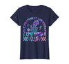 Emo Moms Club Halloween Costume Funny Skeleton It was Never A Phase Emo Moms Club Mother's Day Skeleton T-Shirt - Navy Blue