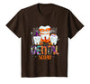 Dental Squad Trick Or Teeth Dentist Halloween Dental Squad Funny Trick Or Teeth Dentist Halloween Ghost T-Shirt - Brown