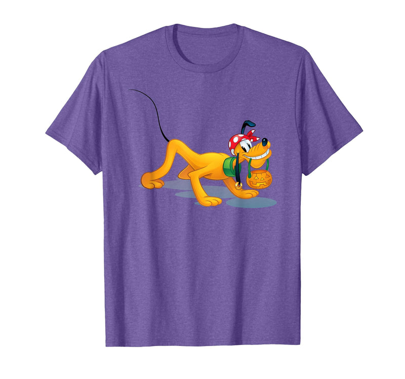 Disney Pluto - Halloween Pirate Trick Or Treat T-Shirt - Purple Heather