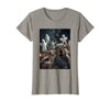 Funny Halloween Animals Selfies Clothing Funny Squirrel Selfie with Ghosts Haunted Forest Halloween T-Shirt - Slate Grey