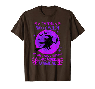 Scary Spooky Grandma Witch Halloween Costume I'm The Nanny Witch Like A Normal Grandma Halloween T-Shirt