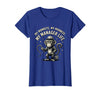 Mademark My Monkeys My Madness My Manager Life Circus Design T-Shirt - Women - Royal Blue