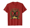 Mademark Monkey Flexing Muscles on Gym Podium T-Shirt - Men - Cranberry Red