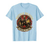 Mademark Buffalo Soldiers Forged in Fire Military Tribute T-Shirt - Baby Blue
