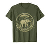 Mademark I Came For Elephants Safari Women Design T-Shirt - Men - Olive Green