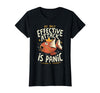 Funny My Only Effective Attack Is Panic Tee Shirt Fish My Only Effective Attack is Panic T-Shirt - Black