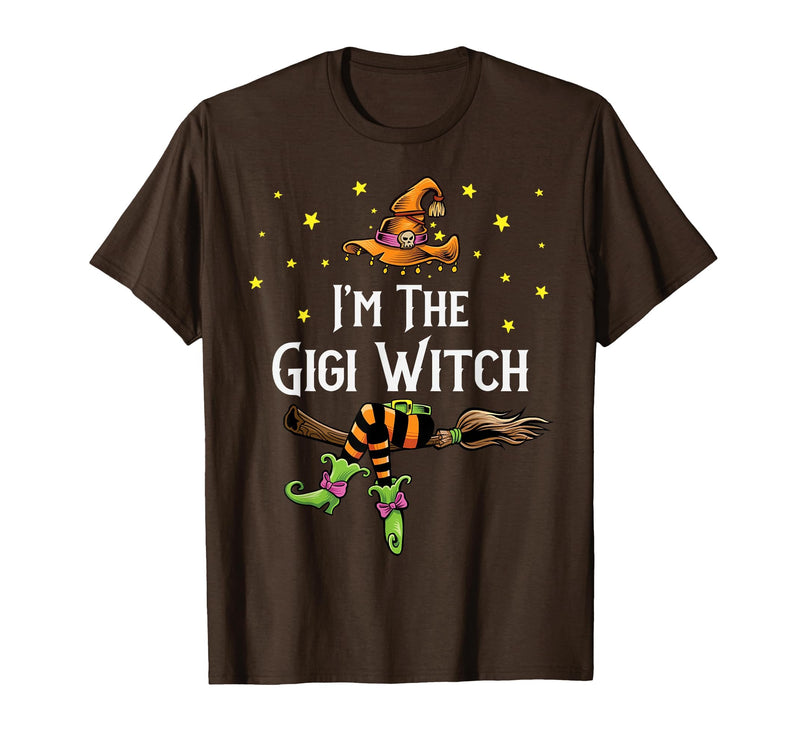 Matching Witch Halloween Costumes by Foxio Im the Gigi Witch Halloween Matching Group Costume T-Shirt - Brown