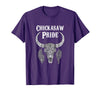 Chickasaw Pride Native American Nice Gifts Chickasaw Pride Tribe Native American Indian Buffalo T-Shirt - Purple