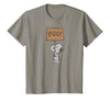 Peanuts Halloween Snoopy Boo Sign T-Shirt - Slate Grey