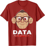 Data Monkey Data Evaluator Code Programmer T-Shirt - Cranberry Red