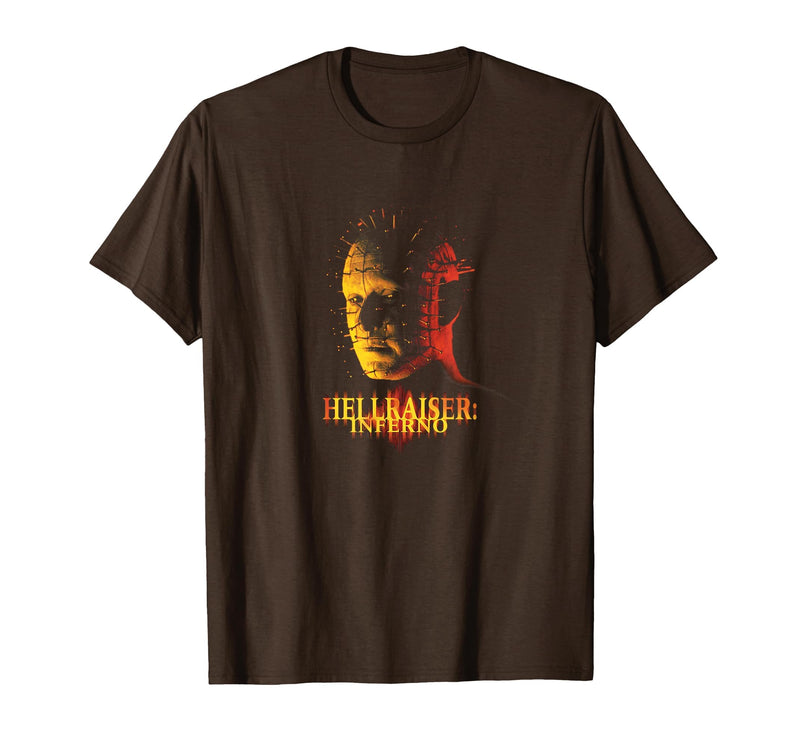 Hellraiser Movie Inferno Pinhead Puzzle Horror PAPL14590 T-Shirt - Brown