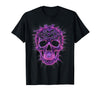 Mademark Halloween Bat Swarm Skull Graphic T-Shirt - Black