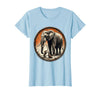 Mademark Mouse Hands Elephant a Tiny Broom Funny Animal Art T-Shirt - Women - Baby Blue