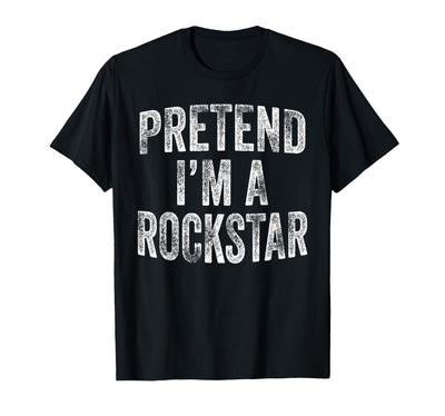 Funny Halloween Party Matching Family Costumes Tee Pretend I'm A Rockstar Costume Family Halloween Rock Star T-Shirt