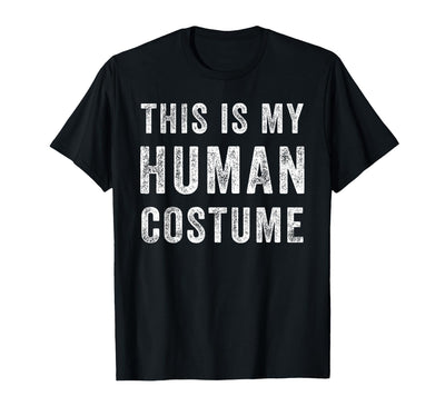Funny Halloween Pumpkin Tee Gifts This is My Human Costume Funny Halloween Shirt Top