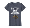 Pretend I'm A Mosquito Funny Halloween Costume Pretend I'm A Mosquito Funny Lazy Halloween Costume Party T-Shirt - Heather