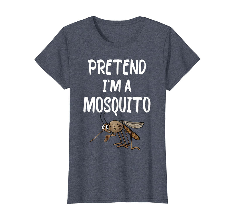 Pretend I'm A Mosquito Funny Halloween Costume Pretend I'm A Mosquito Funny Lazy Halloween Costume Party T-Shirt - Heather