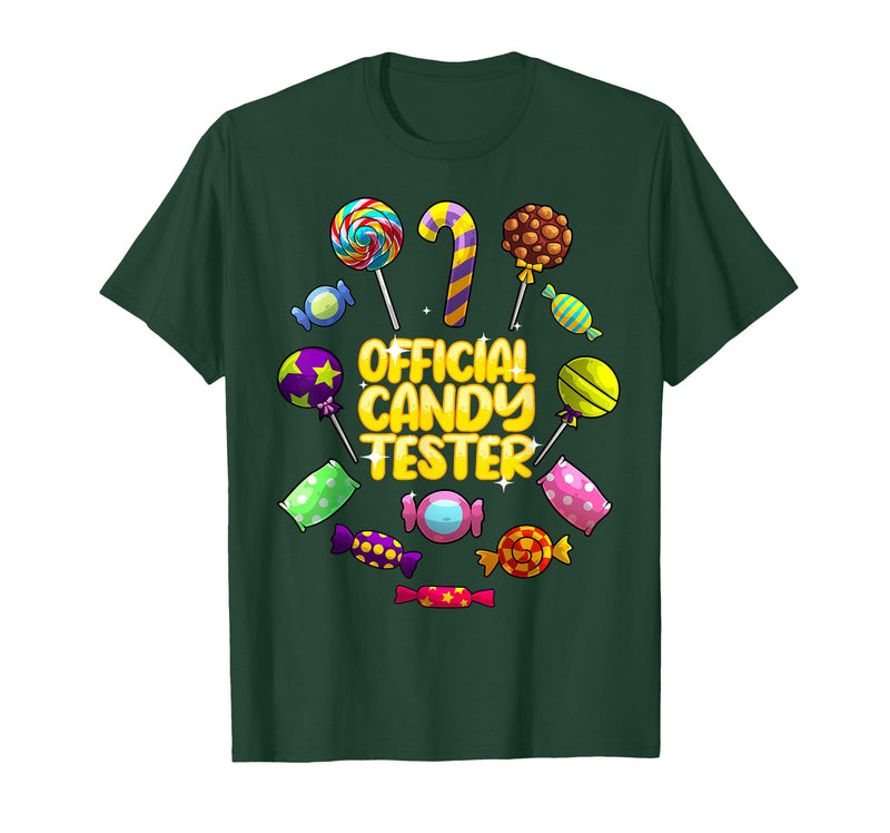 Funny Candy Lovers Gift Chocolate Candies Clothing Cool Candy for Boys Girls Kids Bar Lollipop Halloween Sweets T-Shirt -
