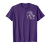 MyAnimal - Your Favourite Animal Wear Lion Head - Cool Portrait of a Proud Lion on Chest T-Shirt - Purple