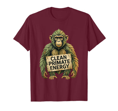 Clean Primate Energy Monkey Sober Men Design T-Shirt - Men