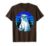 Bear Lover Gift Co. Arctic Animal Polar Bear Lover Cool Sunglasses Polar Bear T-Shirt - Brown