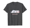 Bad Mood Sleeping Cow Tee Moooody Cow Beef Milk Farm Animals T-Shirt - Dark Heather Grey