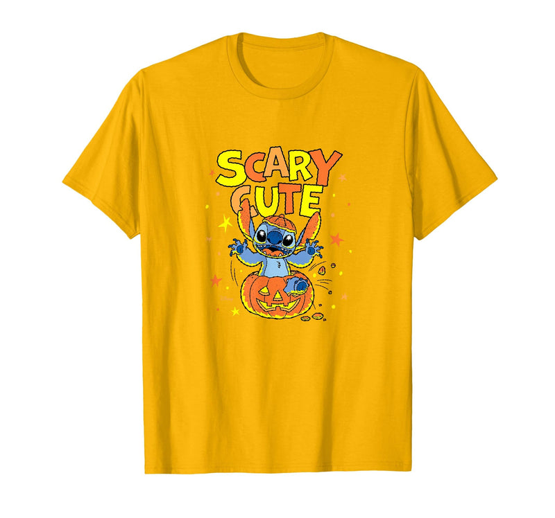 Disney Stitch Halloween Fun T-Shirt - Golden Yellow