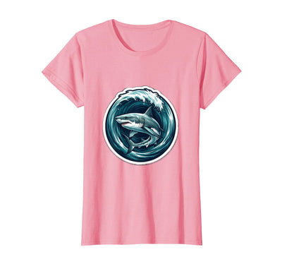 Shark In The Barrel Wave Graphic T-Shirt