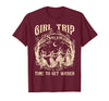 Vitage Girls Trip Salem Halloween Womens Funny Tee Retro Girls Trip Salem 1692 They Missed One Witch Halloween T-Shirt -