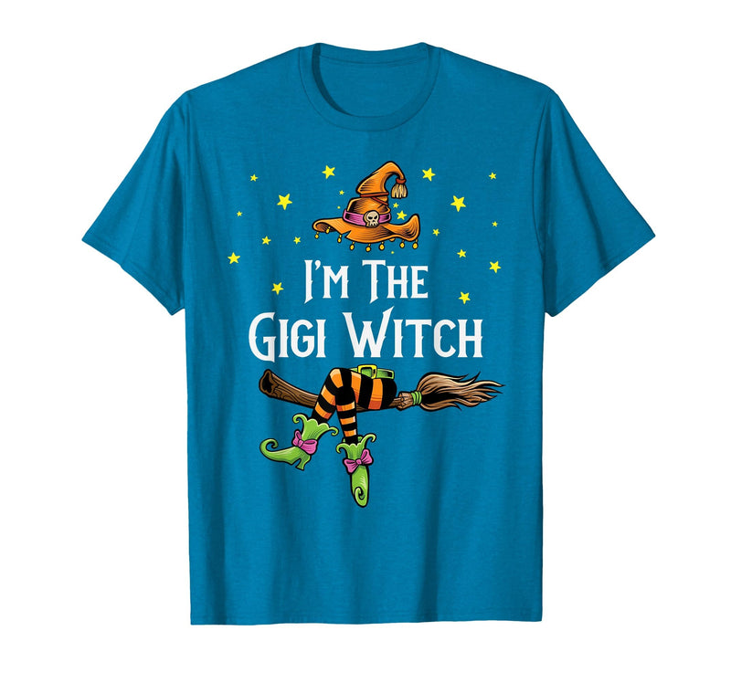 Matching Witch Halloween Costumes by Foxio Im the Gigi Witch Halloween Matching Group Costume T-Shirt - Sapphire Blue