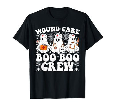 Wound Care Nurse Boo Boo Crew Halloween Wound Care Boo Boo Crew Nurse Funny Ghost Halloween Nurse T-Shirt