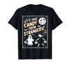 Classic Cool Candy Halloween Apparel Let's Take Candy from Strangers Retro Halloween T-Shirt - Black