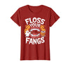 Spooky Dental Office Halloween Dental Crew Ghost Floss Your Fangs Dental Halloween Shirt Dentist Halloween T-Shirt -