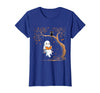 Halloween Ghost Swing Reading Vintage Ghost Swing Reading Book Swinging Halloween Costume T-Shirt - Royal Blue