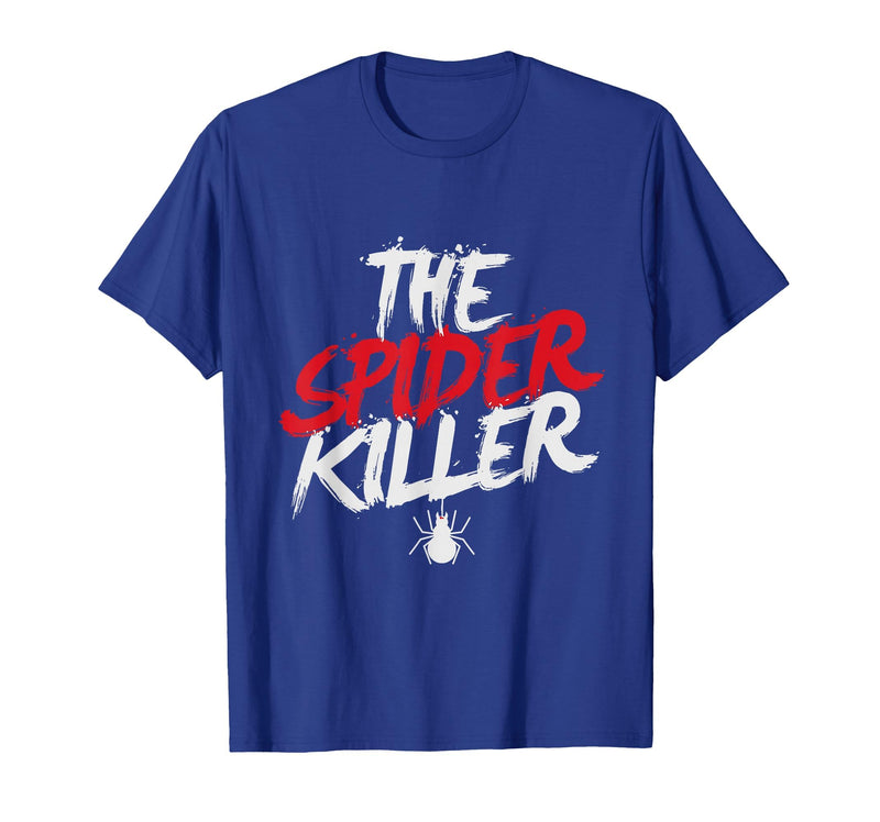 Moito Creepy Spiders Halloween Shirt Creepy Spiders Halloween Shirt Trick Treat Cobweb Killer Boo T-Shirt - Royal Blue
