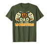 Mens Halloween Shirts For Dad Daddy Papa Men Halloween Dad of Monsters Funny Family Costume Papa Daddy T-Shirt - Olive Green